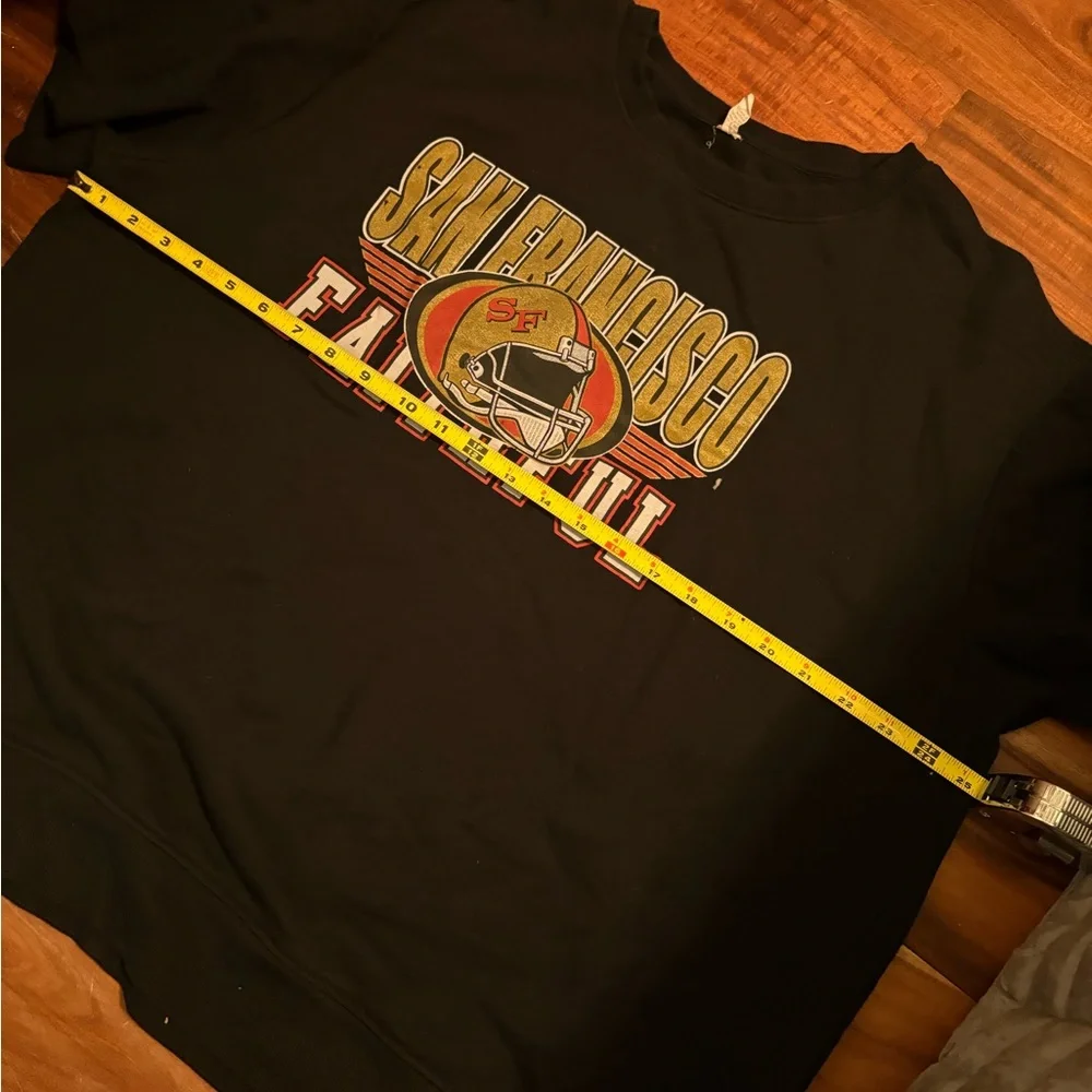 San Francisco Faithful Black short sleeve crewneck size 2x‎ 49ers niners 0126